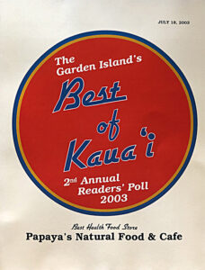 Best of Kauai 2003 Award